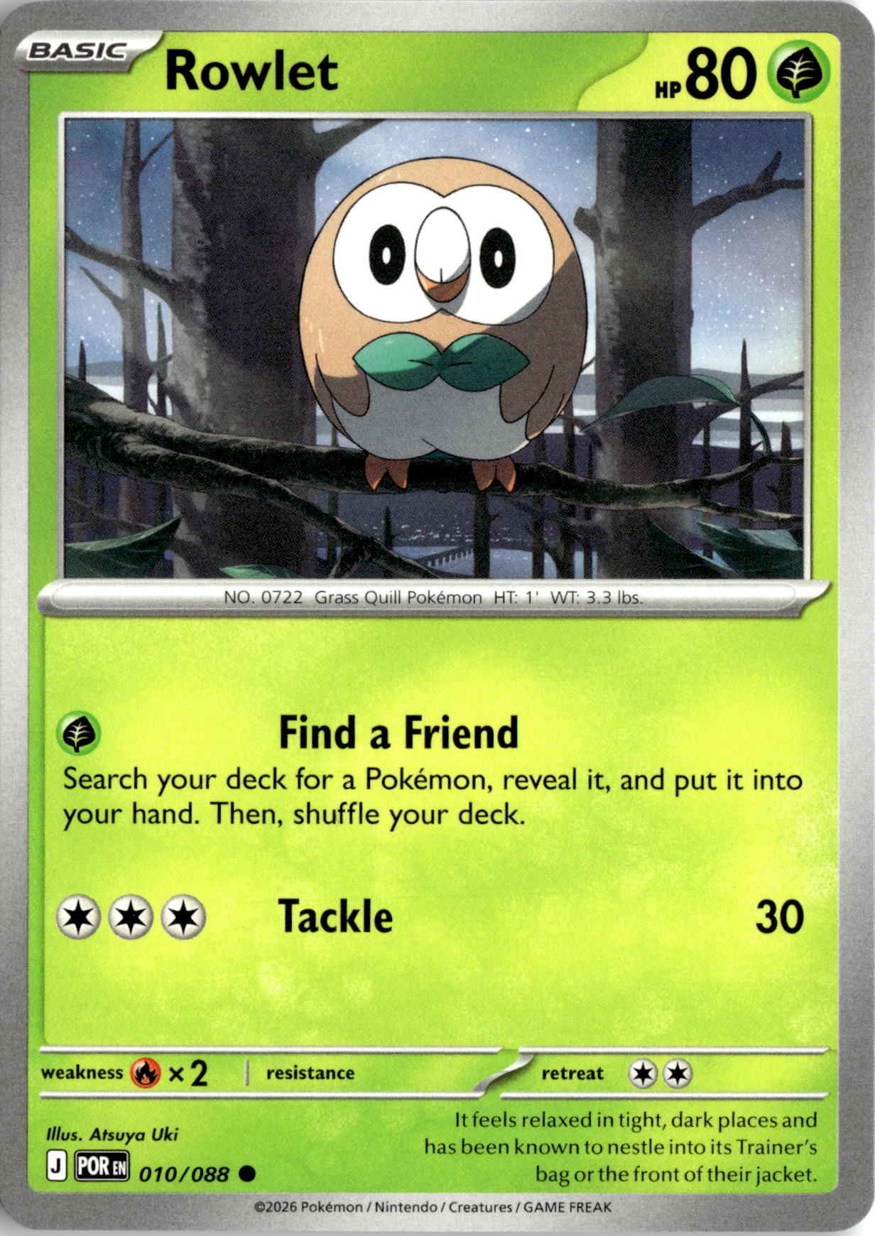Rowlet graded slab