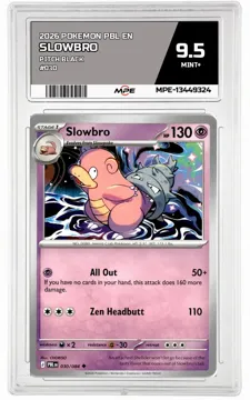 2026 POKEMON PBL EN Pitch Black #030 Slowbro MPE 9.5 MINT+ — graded card up for auction