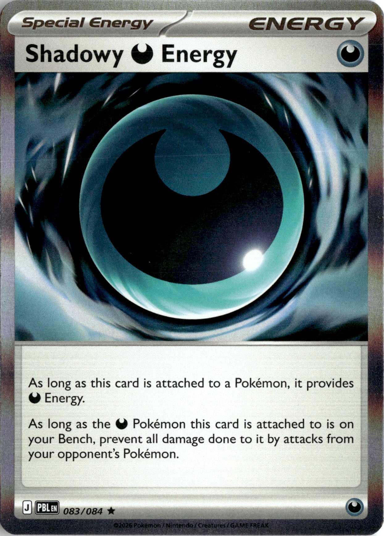 2026 Pokemon Pbl En Shadowy Darkness Energy graded slab