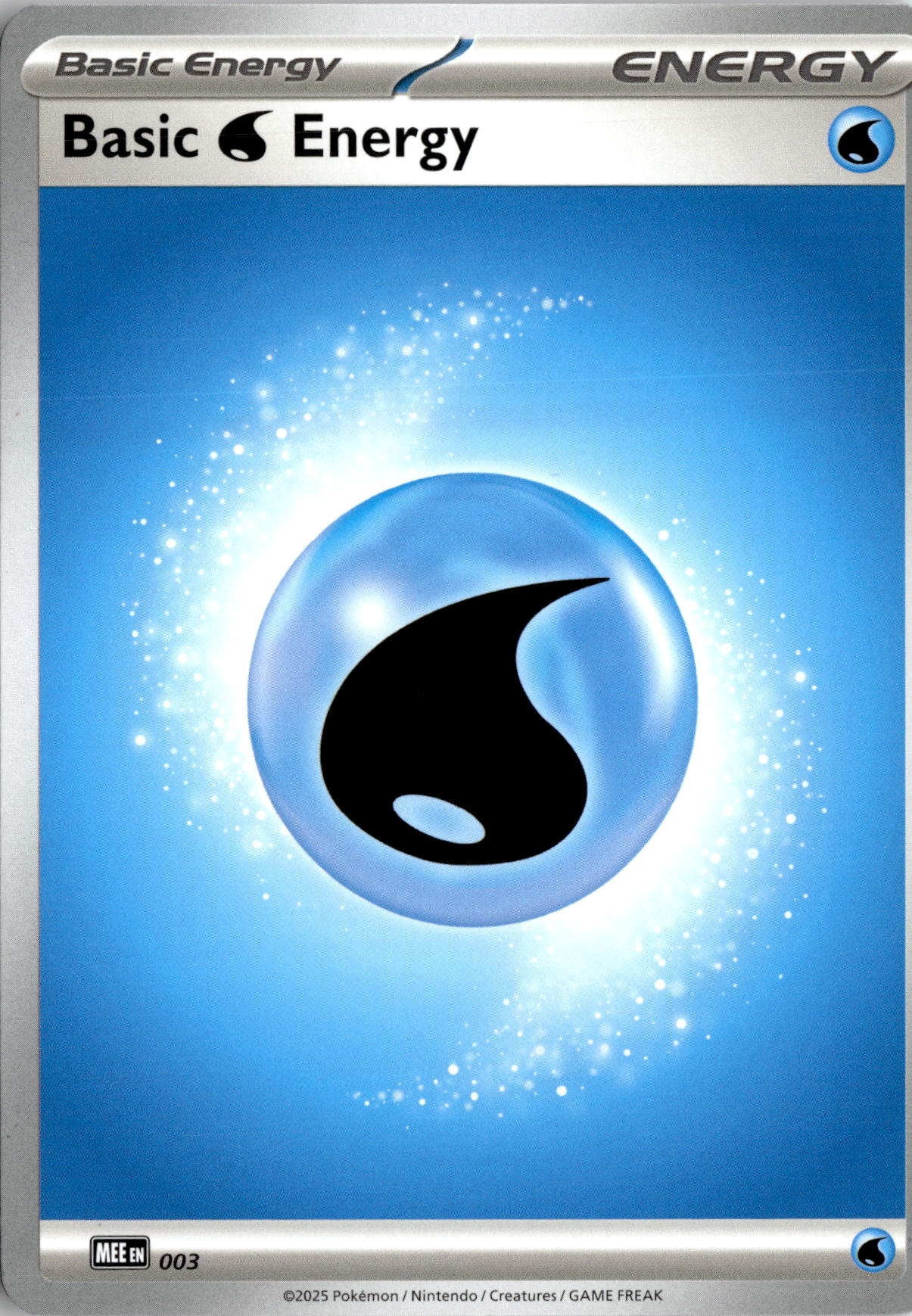 2025 Pokemon Mee En BASIC water ENERGY graded slab