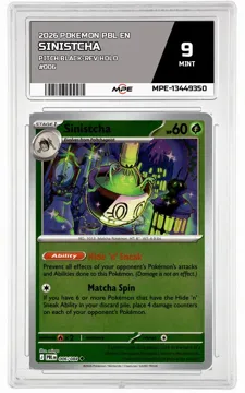 2026 POKEMON PBL EN Pitch Black-REV HOLO #006 Sinistcha MPE 9 MINT — graded card up for auction
