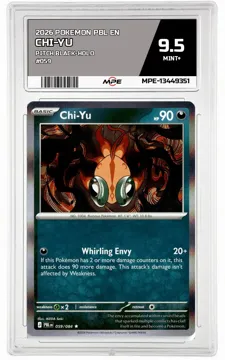 2026 POKEMON PBL EN Pitch Black-HOLO #059 Chi-Yu MPE 9.5 MINT+ — graded card up for auction