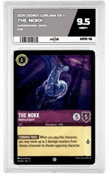 2024 DISNEY LORCANA EN 5 Shimmering Skies #36 THE NOKK MPE 9.5 MINT+ — graded card up for auction
