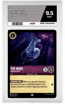 2024 DISNEY LORCANA EN 5 Shimmering Skies #36 THE NOKK MPE 9.5 MINT+ — graded card up for auction