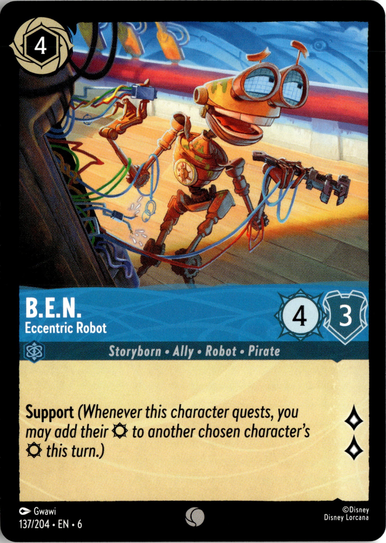 B.E.N. graded slab