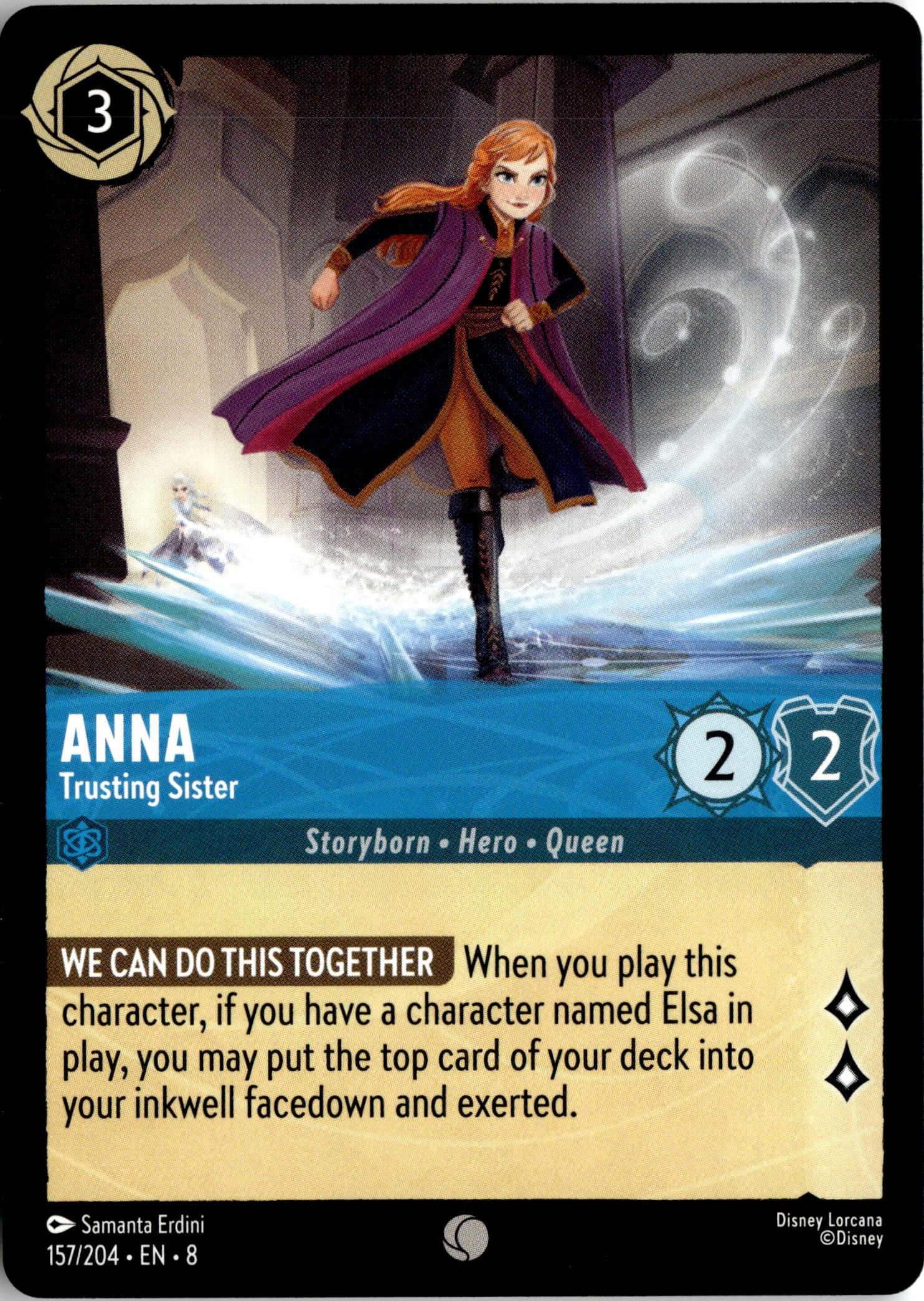 2023 Disney Lorcana En 2 Anna graded slab