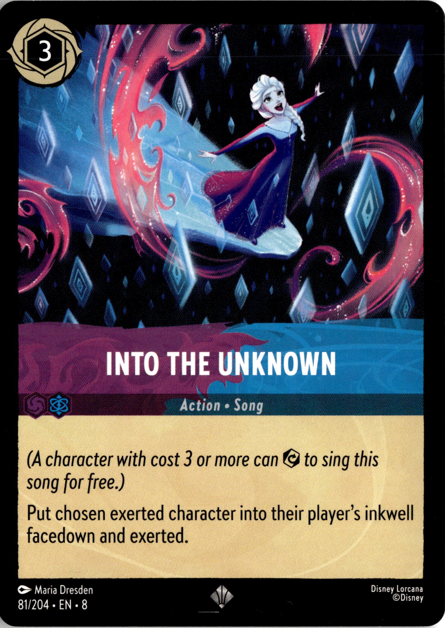 2025 Disney Lorcana En 8 Into The Unknown graded slab