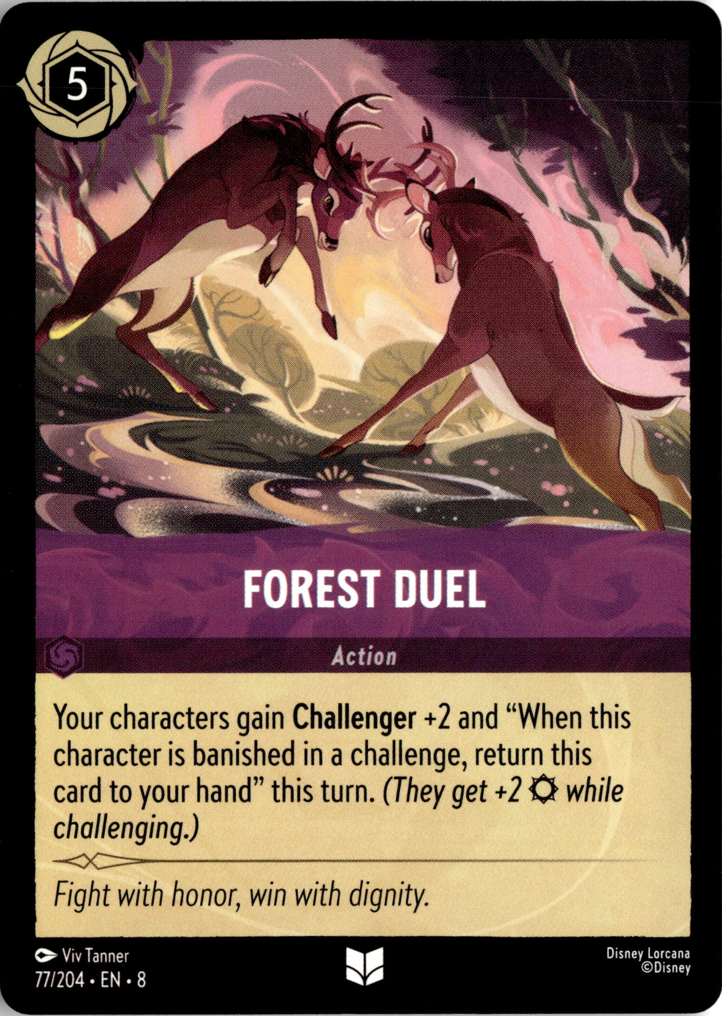 2025 Disney Lorcana En 8 Forest Duel graded slab