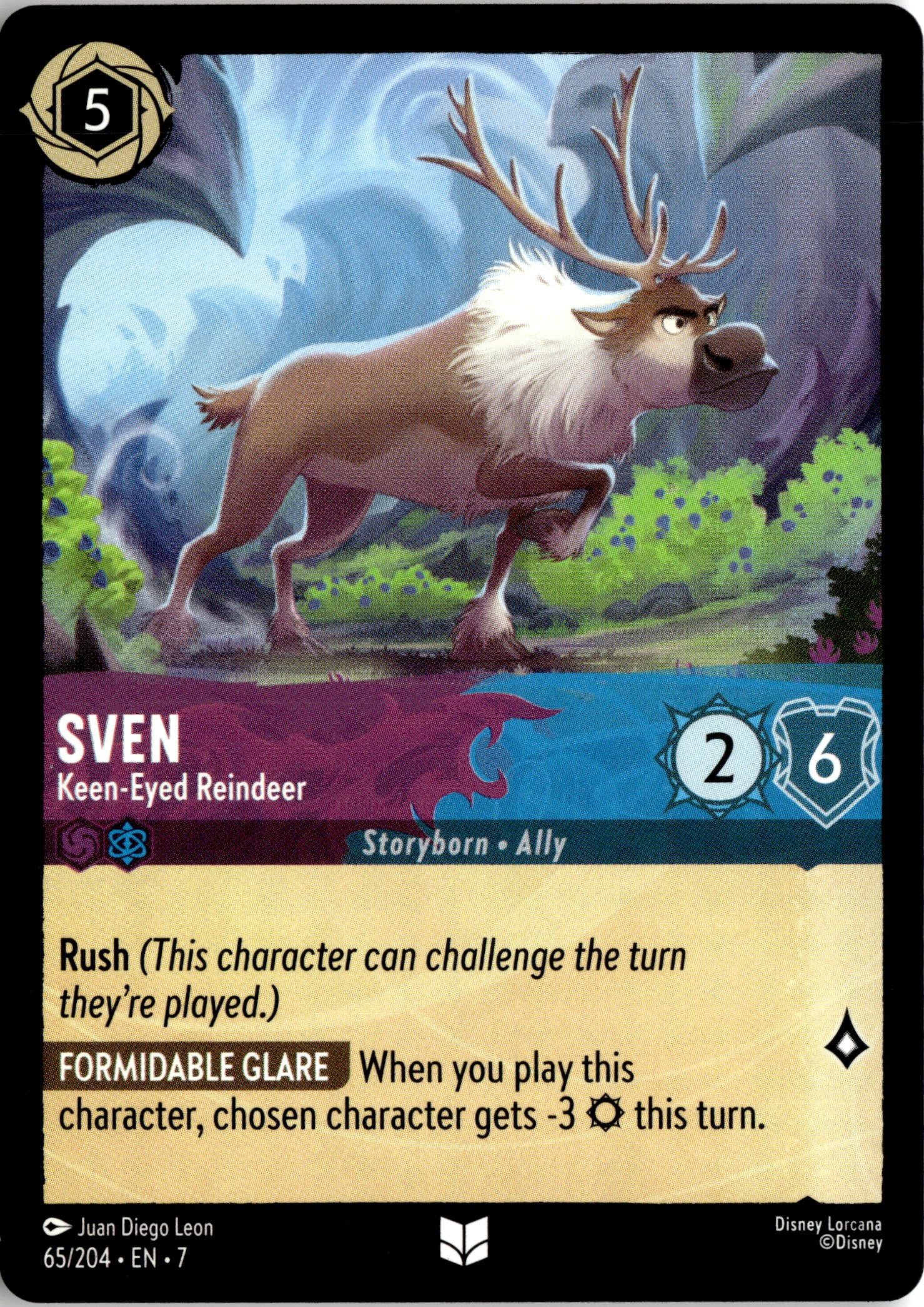 2025 Disney Lorcana En 8 Sven graded slab