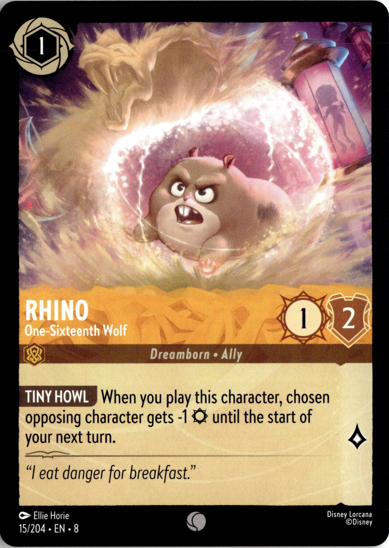 2025 Disney Lorcana En 8 Rhino graded slab