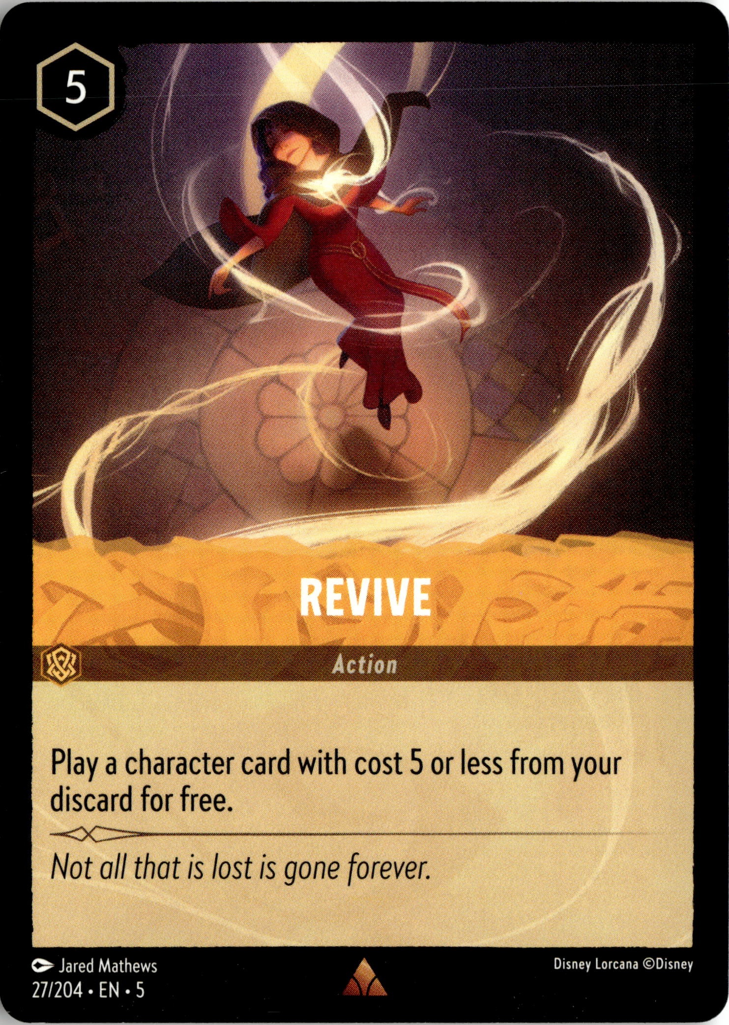 2024 Disney Lorcana En 5 Revive graded slab