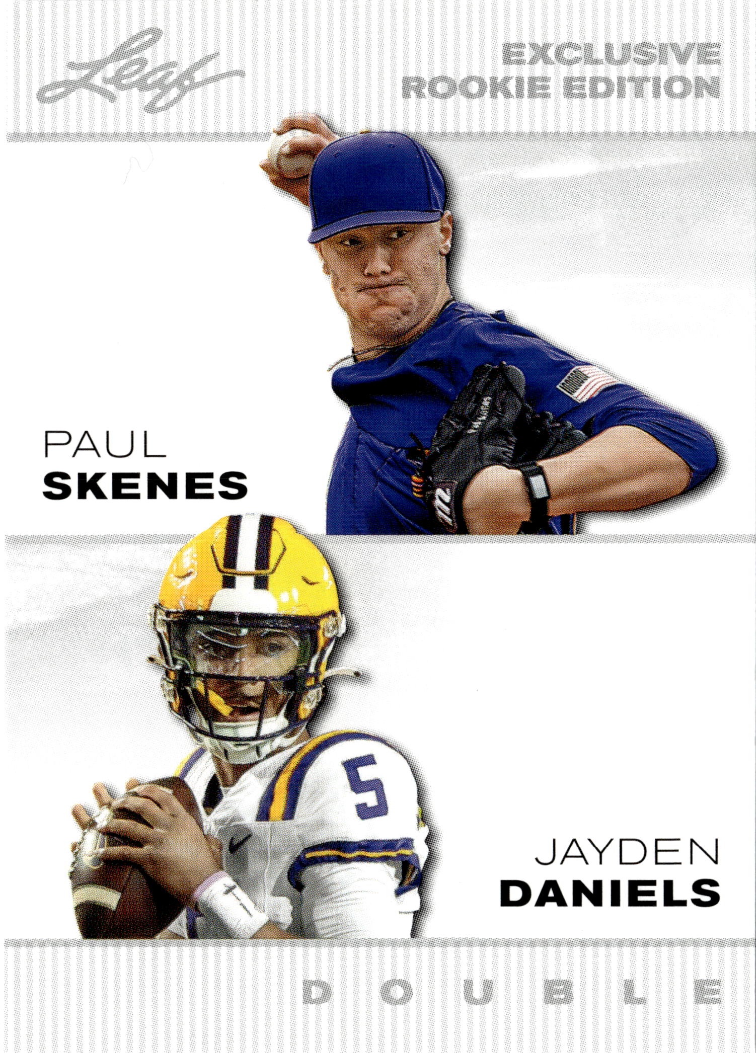 2024 Leaf Paul Skenes / Jayden Daniels graded slab