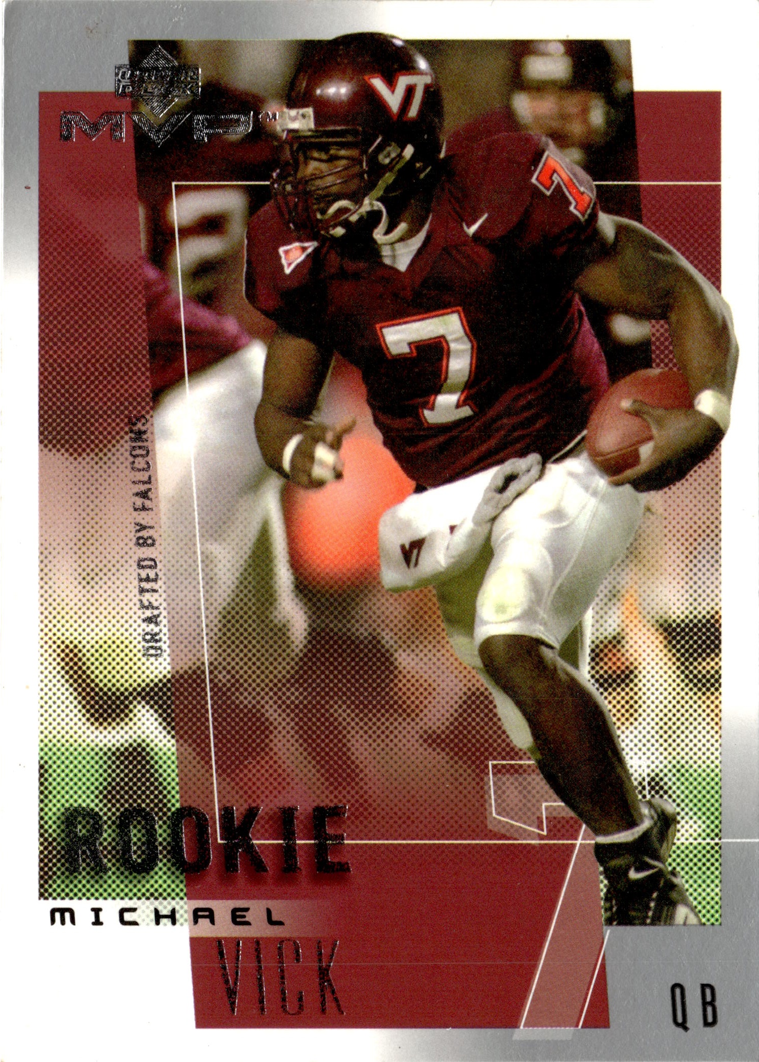 2001 Upper Deck MVP Michael Vick graded slab