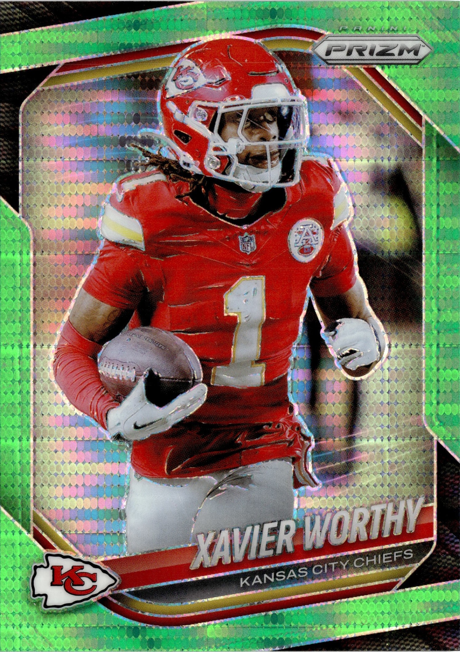 2025 Prizm Xavier Worthy graded slab
