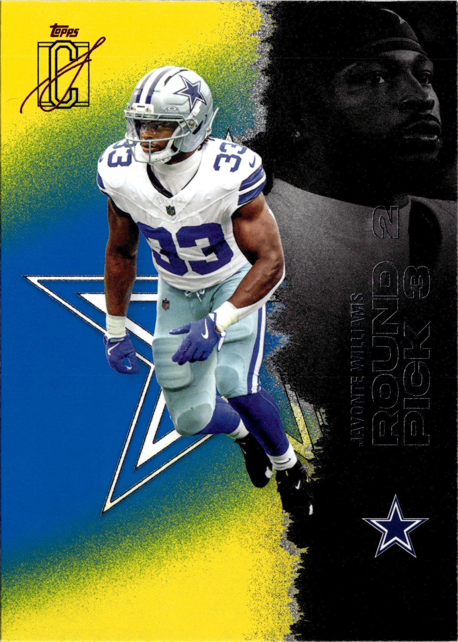 2025 Topps Signature Class Javonte Williams graded slab