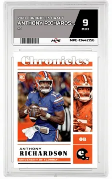 2023 CHRONICLES DRAFT #5 ANTHONY RICHARDSON MPE 9 MINT — graded card up for auction