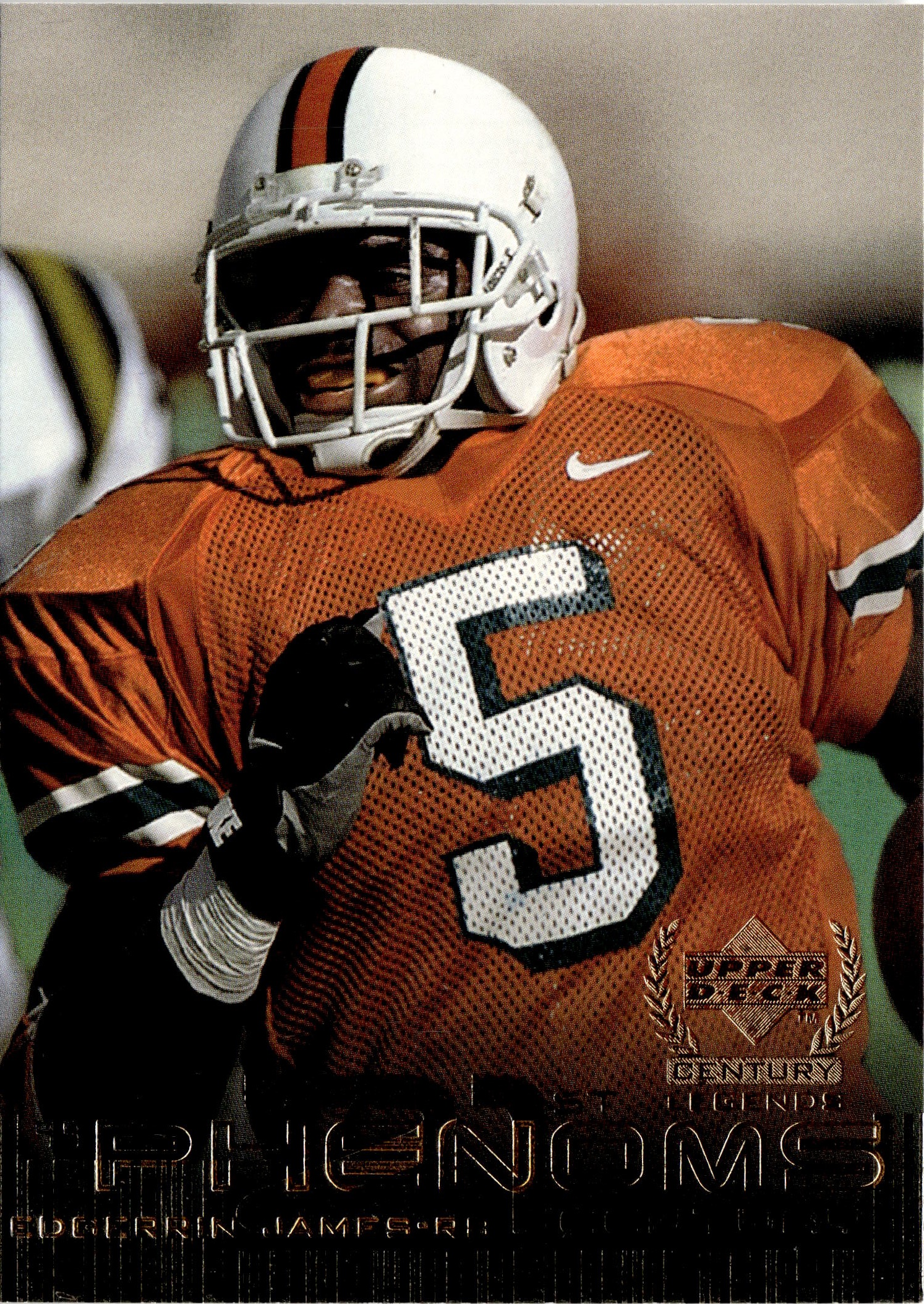 1999 Upper Deck Century Legends Edgerrin James graded slab