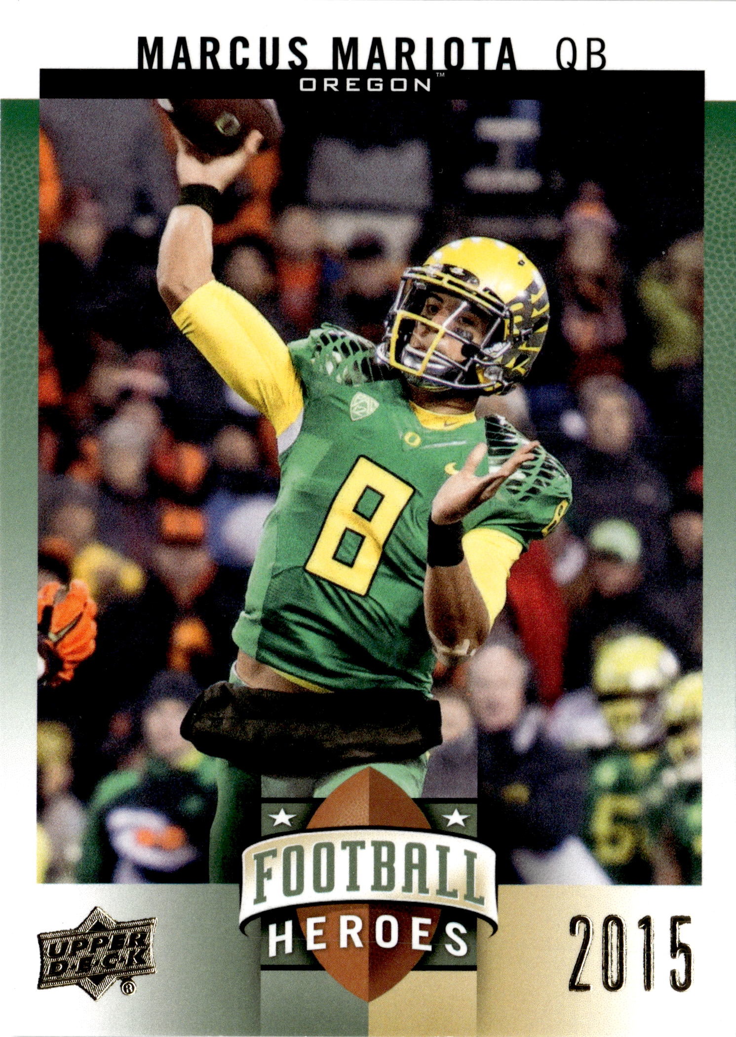 2015 Upper Deck Marcus Mariota graded slab