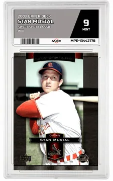 2003 UPPER DECK SWEET SPOT CLASSIC #80 STAN MUSIAL MPE 9 MINT — graded card up for auction
