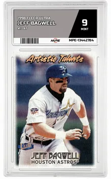 1998 FLEER ULTRA #13 AT JEFF BAGWELL MPE 9 MINT — graded card up for auction