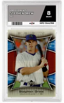 2007 ELEMENTS #85 STEPHEN DREW MPE 8 NM/MT — graded card up for auction