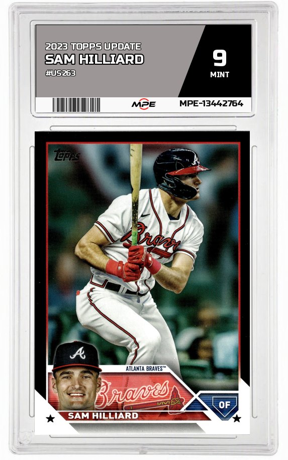 2023 TOPPS UPDATE #US263 SAM HILLIARD MPE 9 MINT — graded card auctioned from the MPE vault