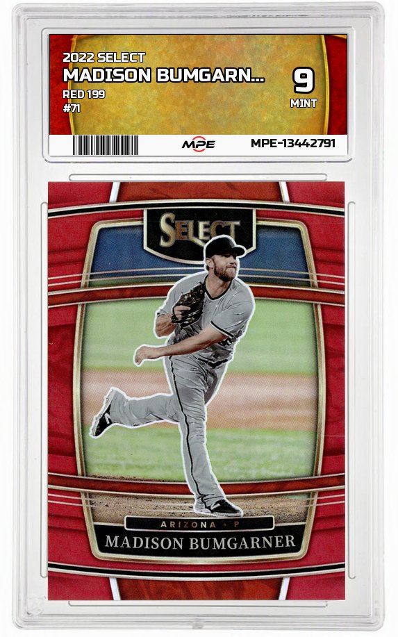 2022 SELECT RED 199 #71 MADISON BUMGARNER MPE 9 MINT — graded card auctioned from the MPE vault
