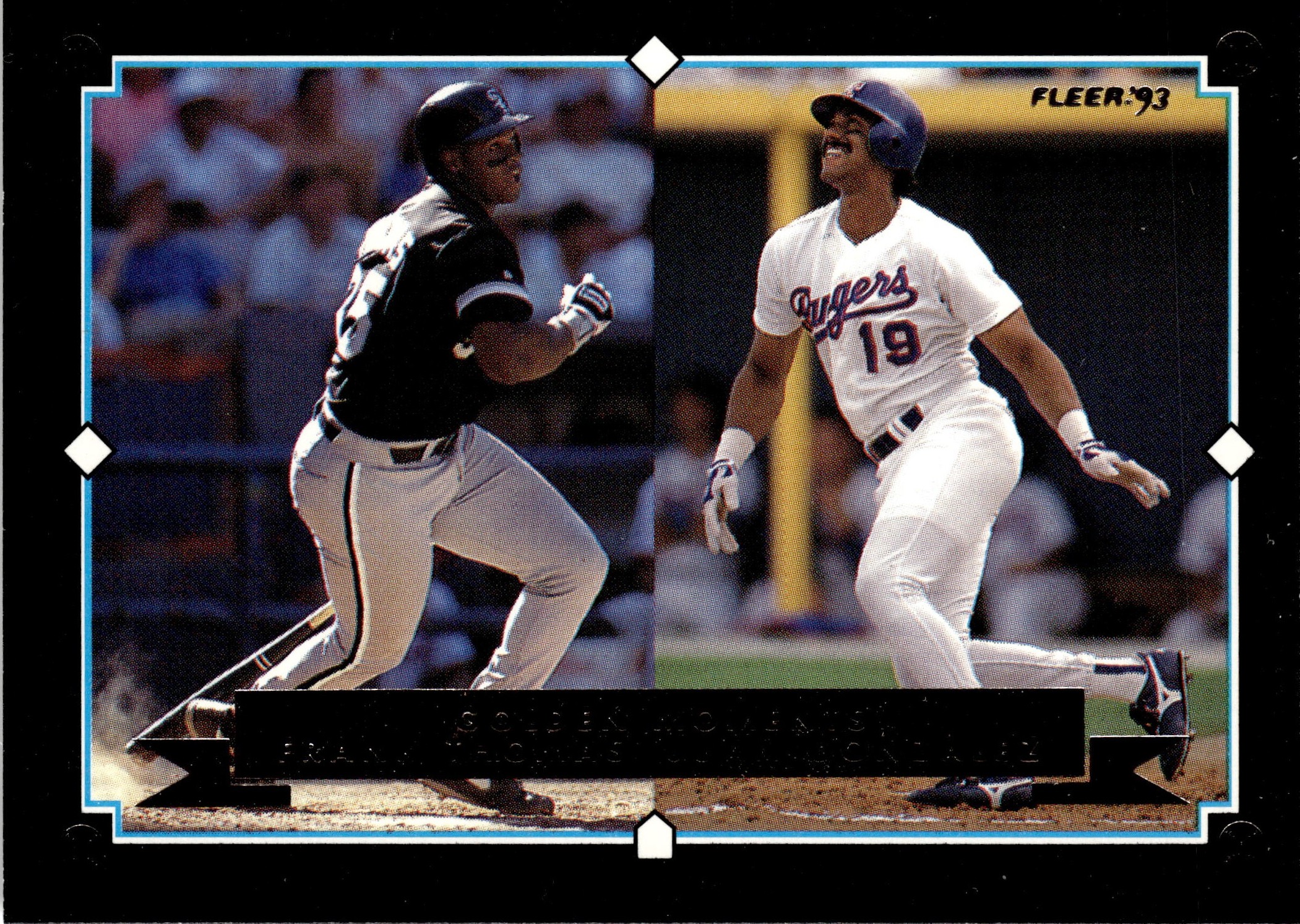 1993 Fleer Frank Thomas, Juan González graded slab