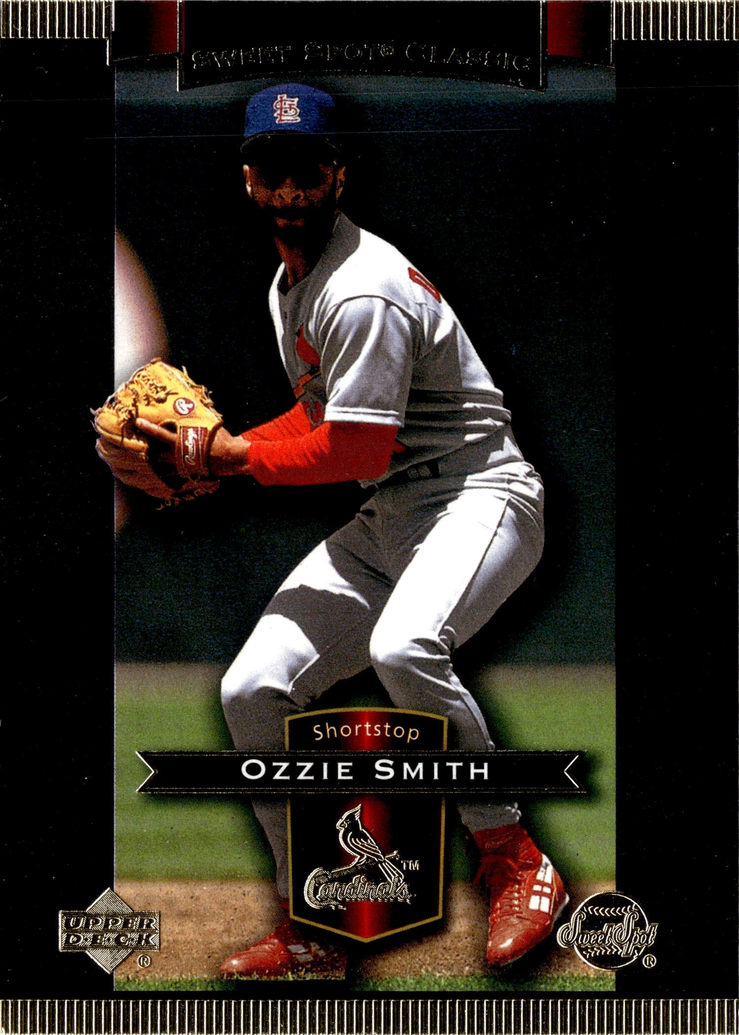 2003 Upper Deck Sweet Spot Classic Ozzie Smith graded slab