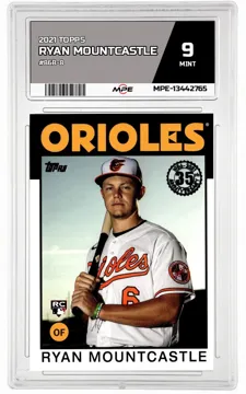 2021 TOPPS #86B-8 RYAN MOUNTCASTLE MPE 9 MINT — graded card up for auction