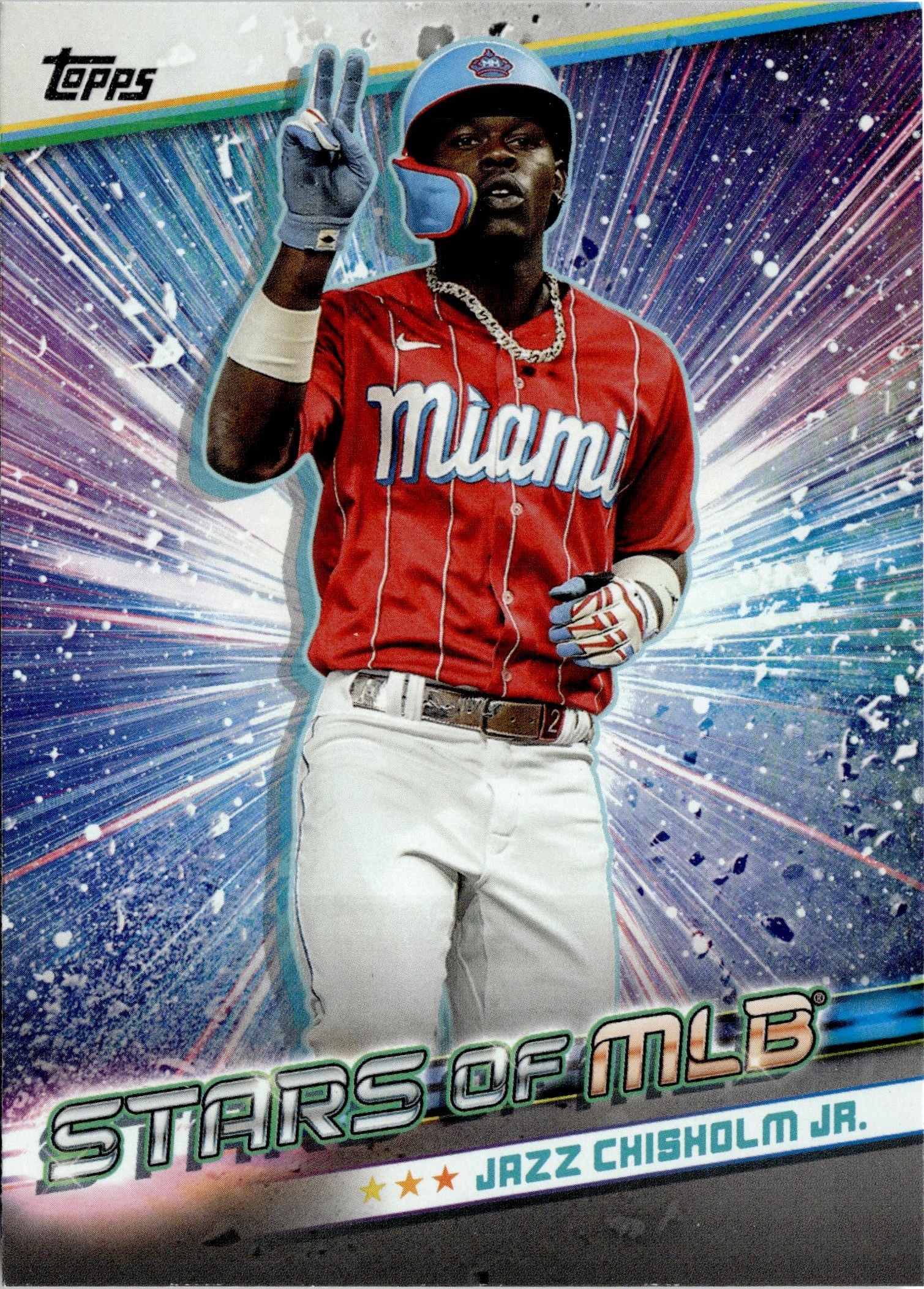 2024 Topps Jazz Chisholm Jr. graded slab