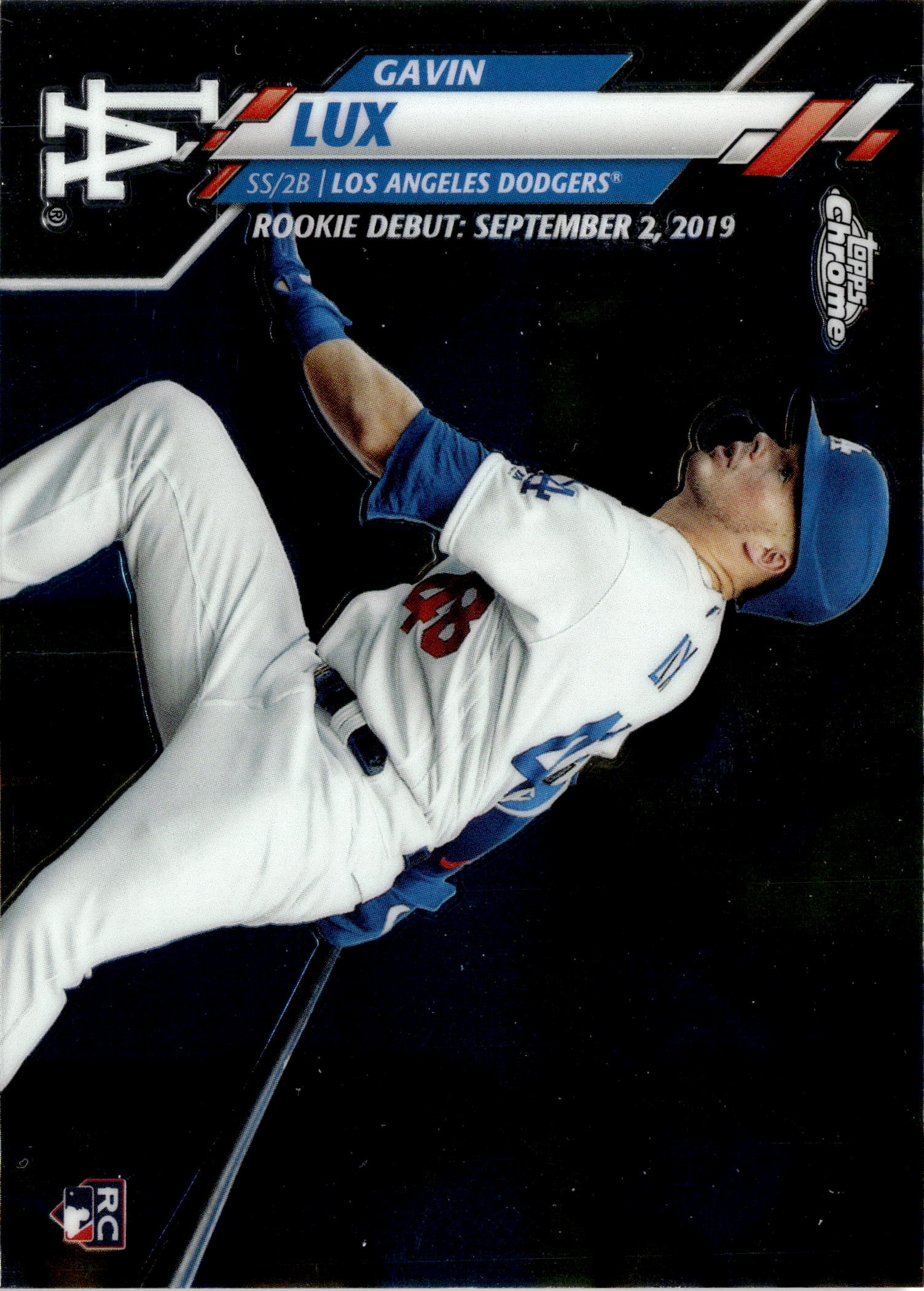 2020 Topps Chrome Update Gavin Lux graded slab