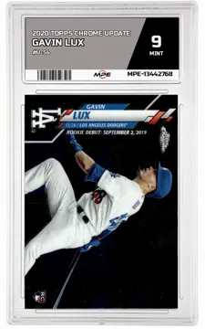 2020 TOPPS CHROME UPDATE #U-54 GAVIN LUX MPE 9 MINT — graded card up for auction