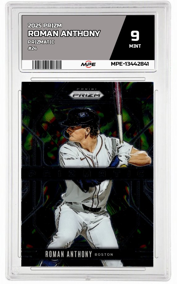 2025 PRIZM PRIZMATIC #24 ROMAN ANTHONY MPE 9 MINT — graded card auctioned from the MPE vault