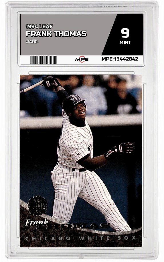 1994 LEAF #400 FRANK THOMAS MPE 9 MINT — graded card auctioned from the MPE vault
