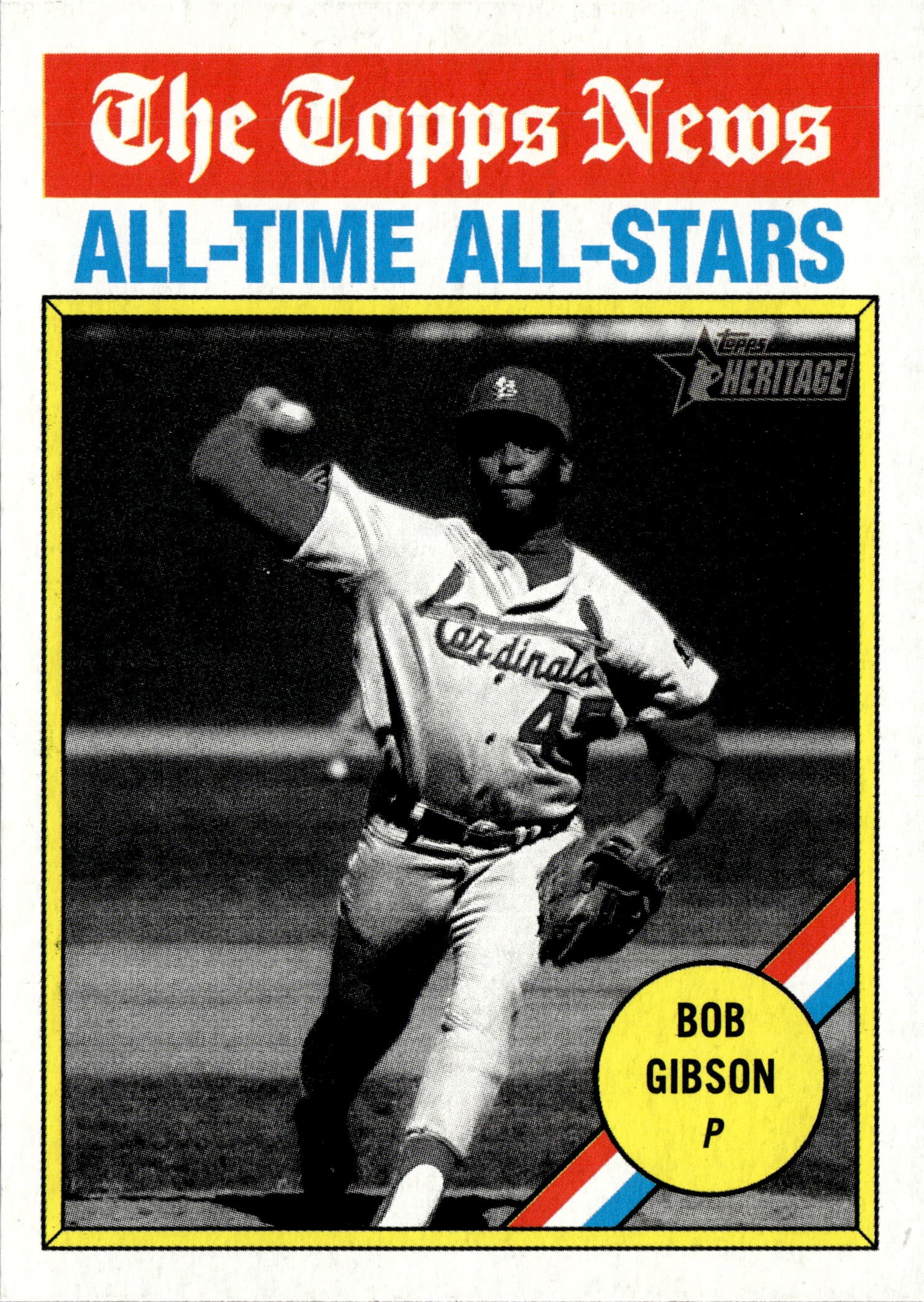 2025 Topps Heritage Bob Gibson graded slab