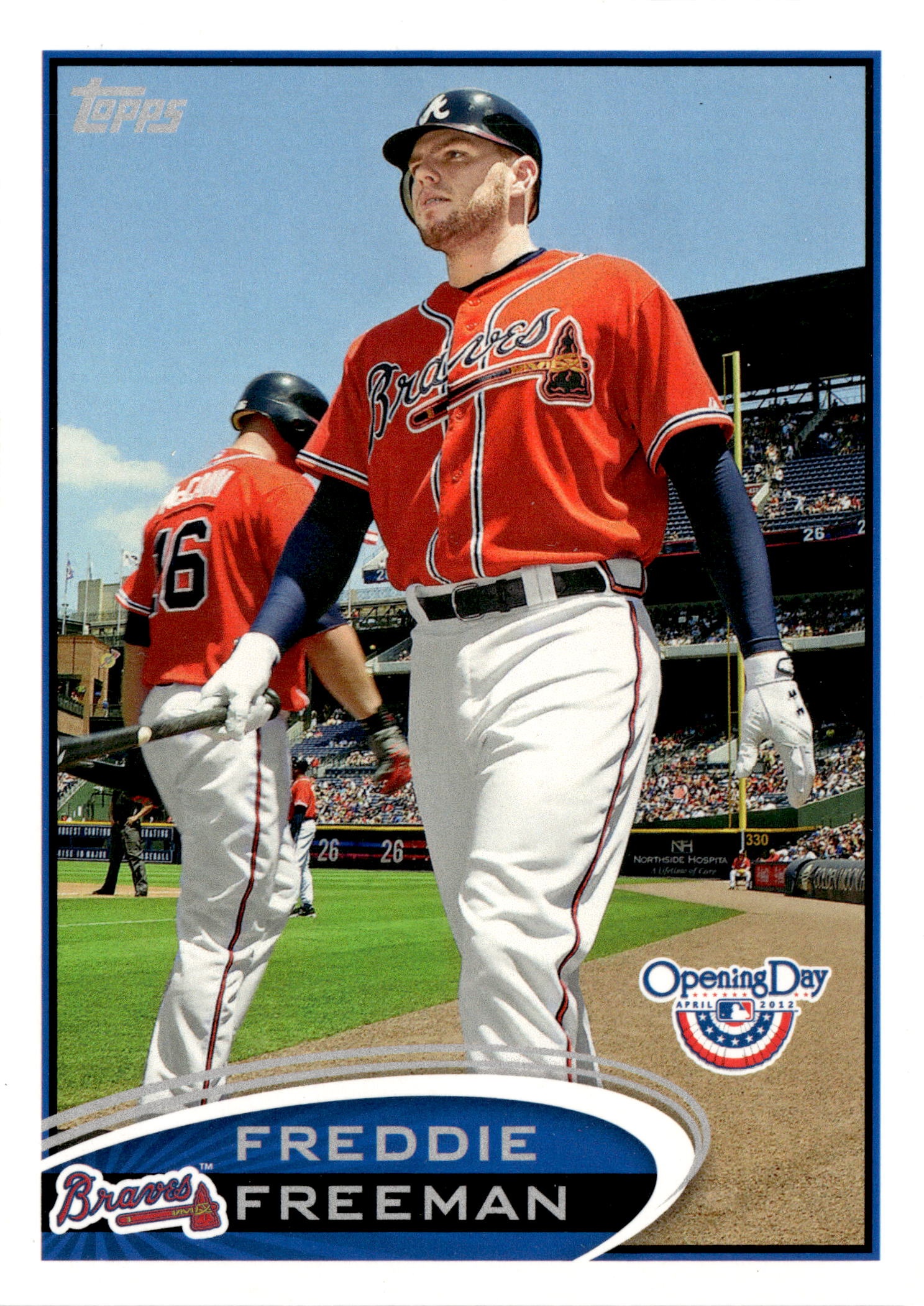 2012 Topps Opening Day Freddie Freeman graded slab