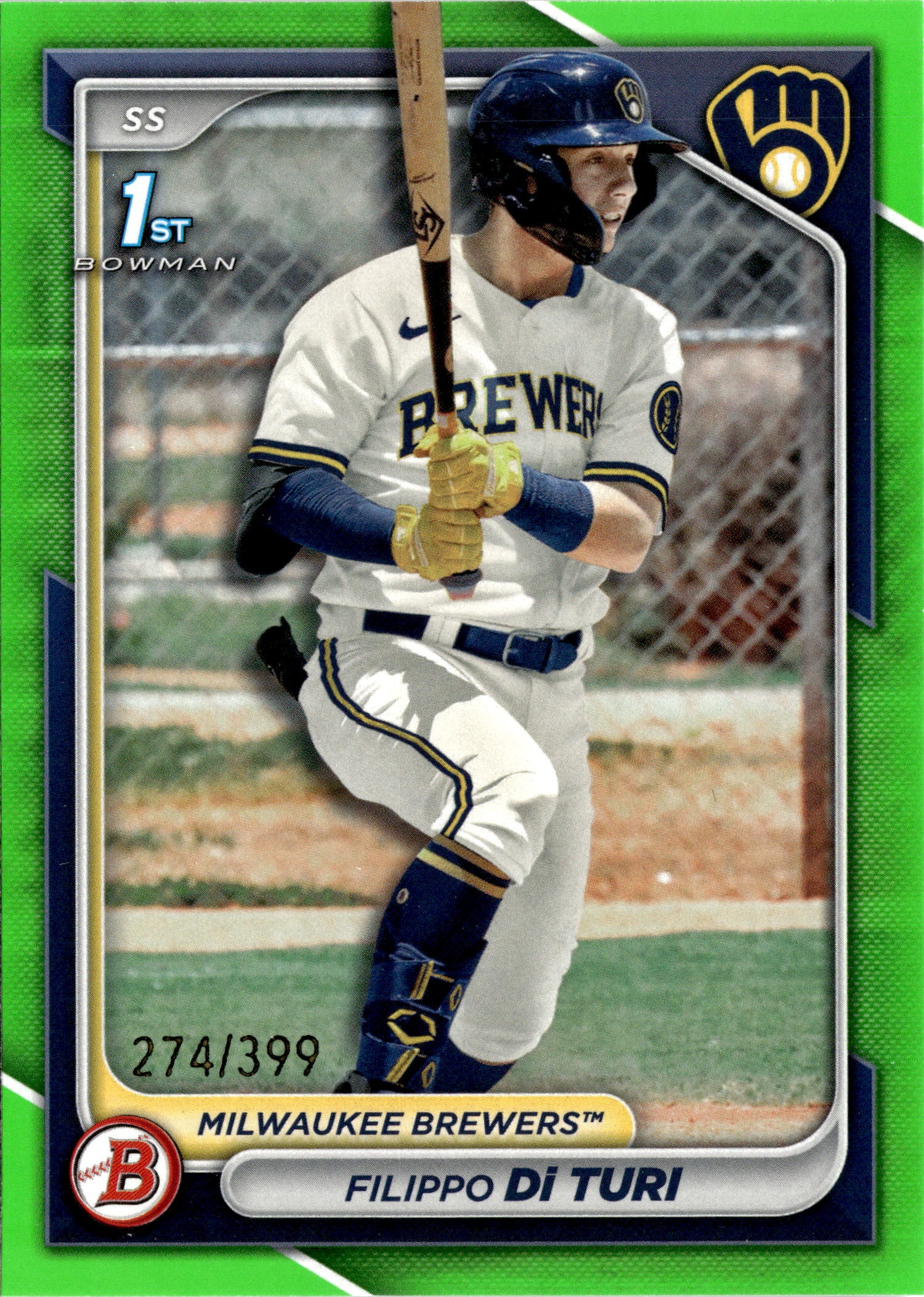 2024 Bowman Filippo Di Turi graded slab