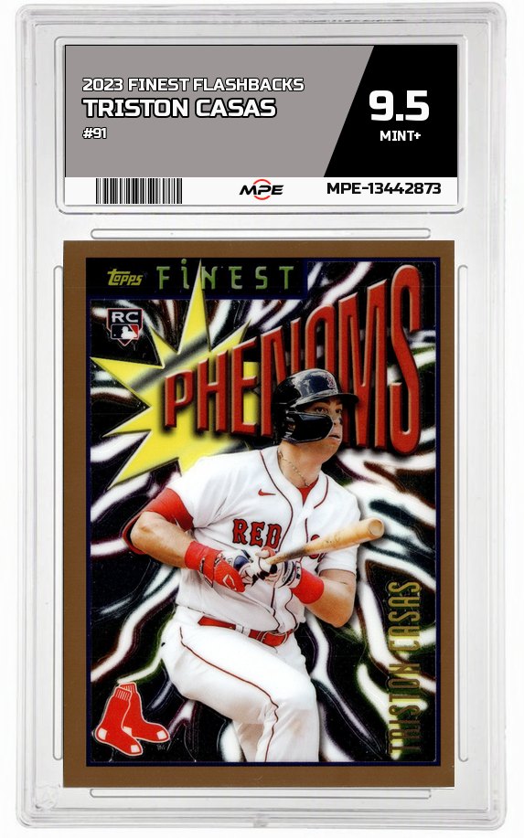 2023 FINEST FLASHBACKS #91 TRISTON CASAS MPE 9.5 MINT+ — graded card auctioned from the MPE vault