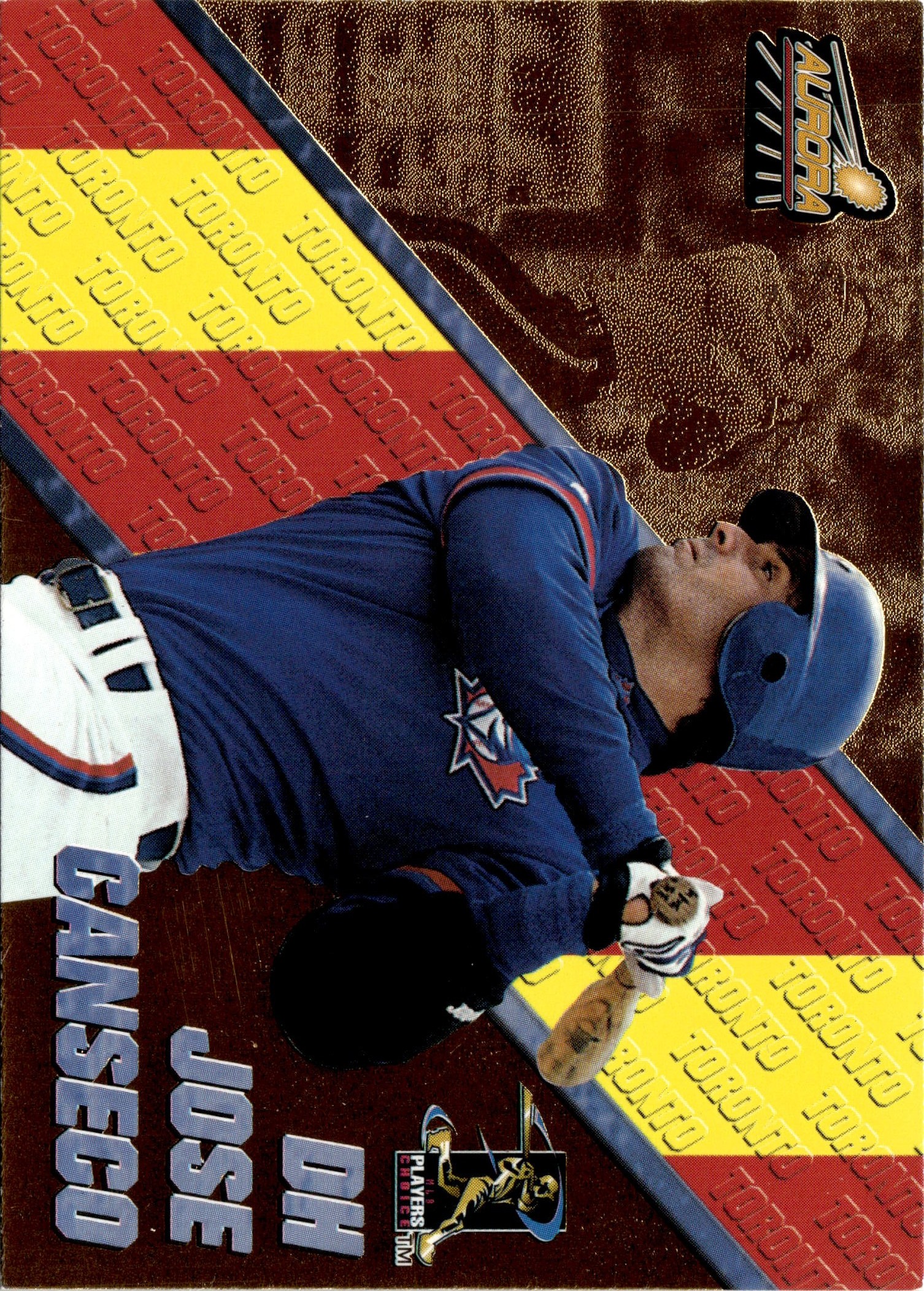 1998 Pacific Aurora Jose Canseco graded slab