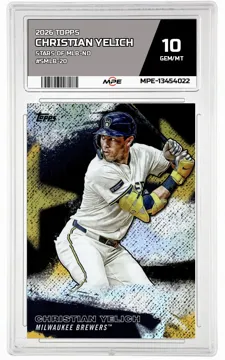 2026 TOPPS STARS OF MLB-No #SMLB-20 CHRISTIAN YELICH MPE 10 GEM/MT — graded card up for auction