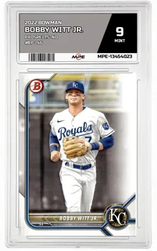 2022 BOWMAN PROSPECTS-No #BP-146 BOBBY WITT JR. MPE 9 MINT — graded card up for auction