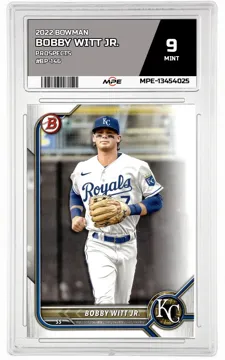 2022 BOWMAN PROSPECTS #BP-146 BOBBY WITT JR. MPE 9 MINT — graded card up for auction