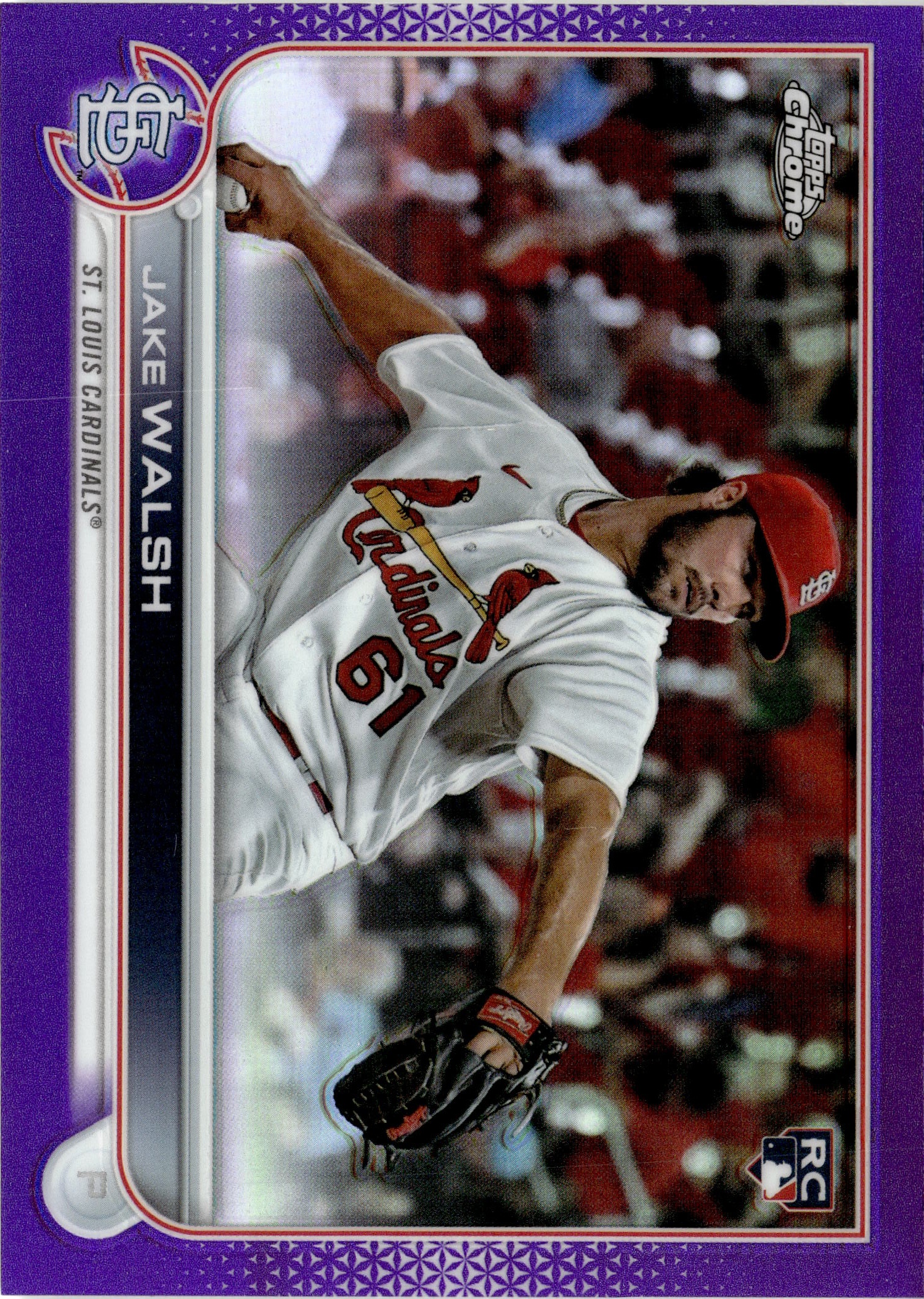 2022 Topps Chrome Update Jake Walsh graded slab