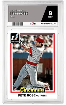 2016 DONRUSS #192 PETE ROSE MPE 9 MINT — graded card up for auction