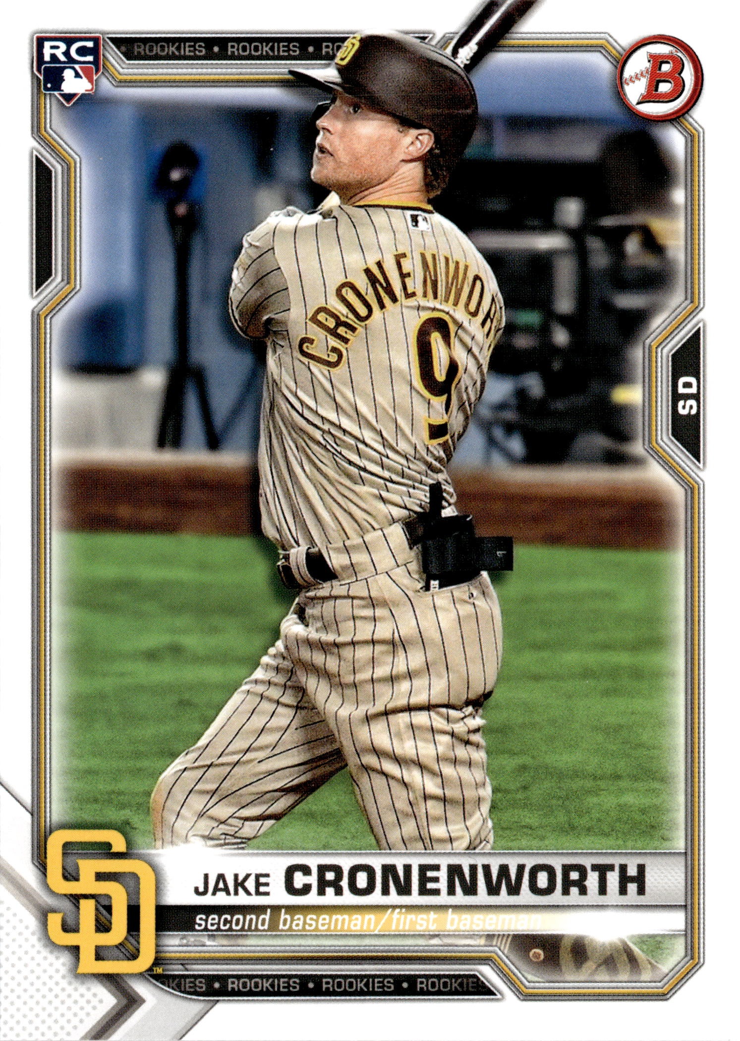 2021 Bowman Chrome Jake Cronenworth graded slab