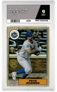 2022 TOPPS CHROME #87BC-10 PETE ALONSO MPE 9 MINT — graded card up for auction