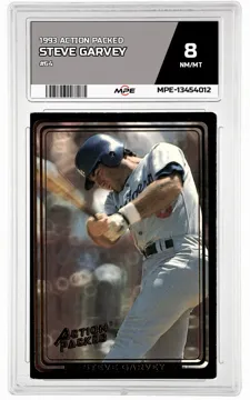1993 ACTION PACKED #64 STEVE GARVEY MPE 8 NM/MT — graded card up for auction