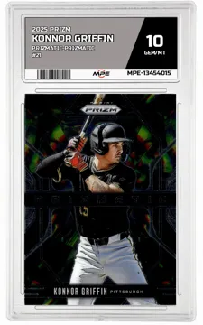2025 PRIZM PRIZMATIC-Prizmatic #21 KONNOR GRIFFIN MPE 10 GEM/MT — graded card up for auction