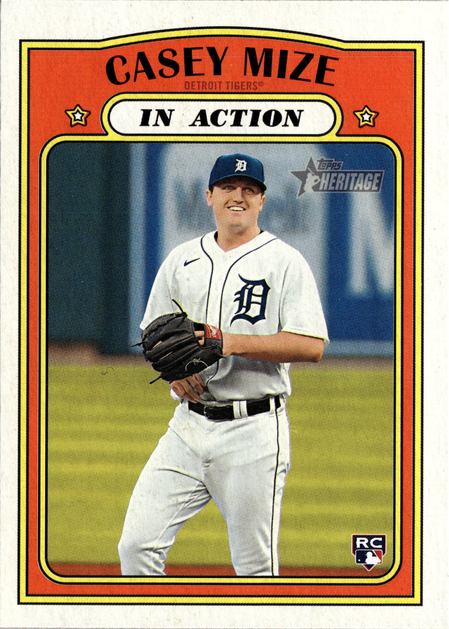 2021 Topps Heritage Casey Mize graded slab